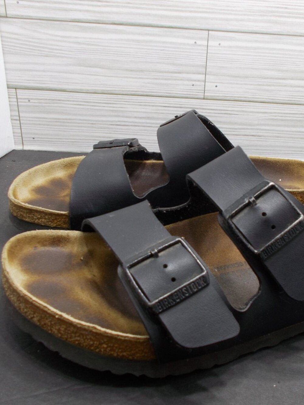 Birkenstock Black Double Strap Sandals Womens 40 9/10